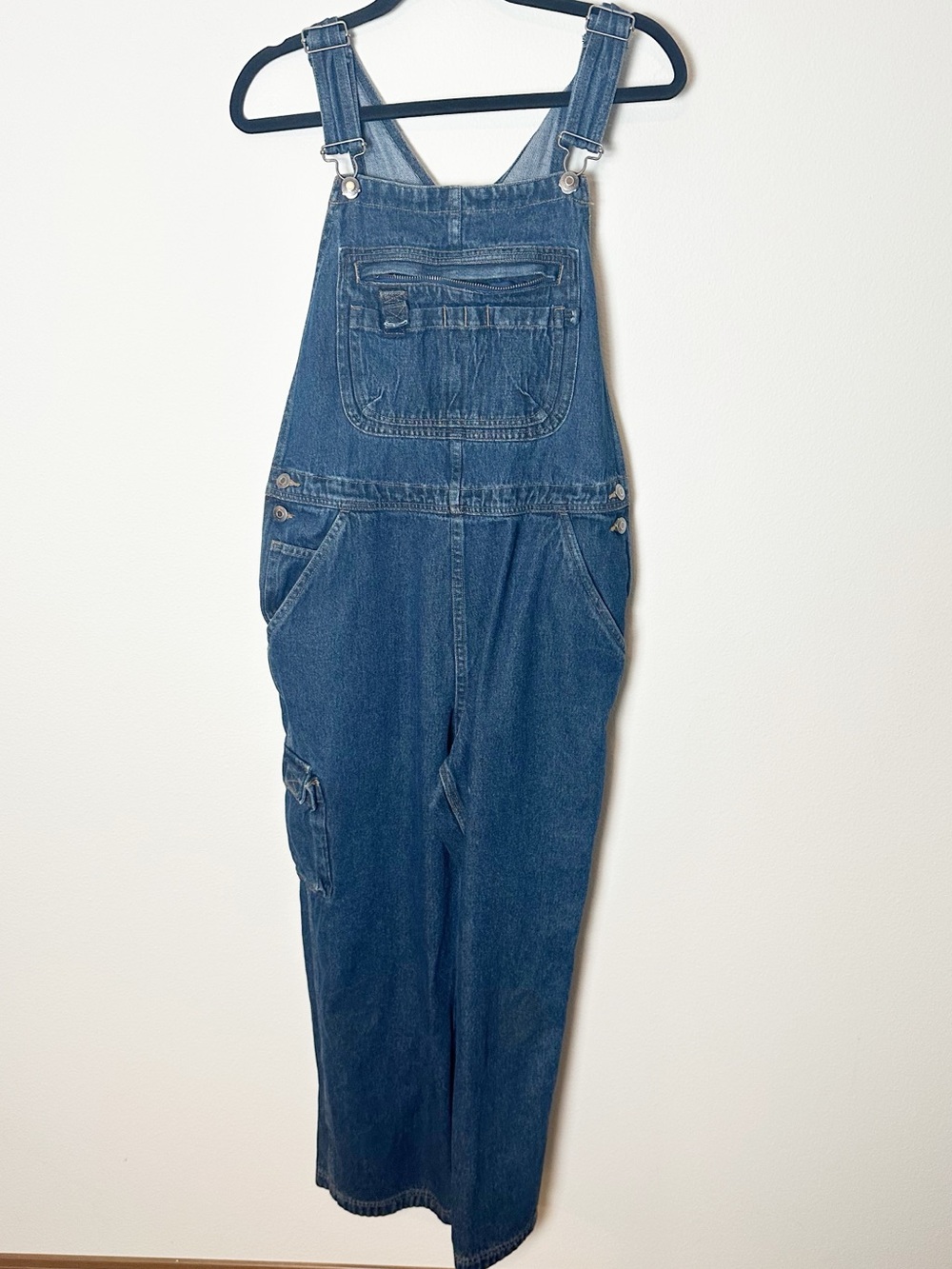 Duluth Trading Co Double Flex Denim Overalls Dark Wash Mx29 - Picture 3 of 8